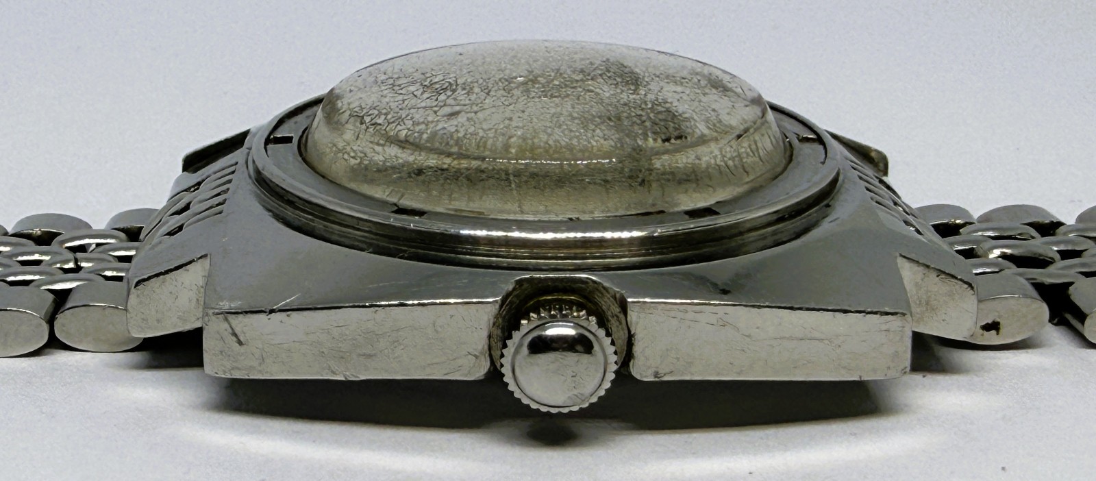 1960s Jenny Caribbean 1000m 706 Vintage Diver MONOBLOC Triple Safe BEZEL MISSING