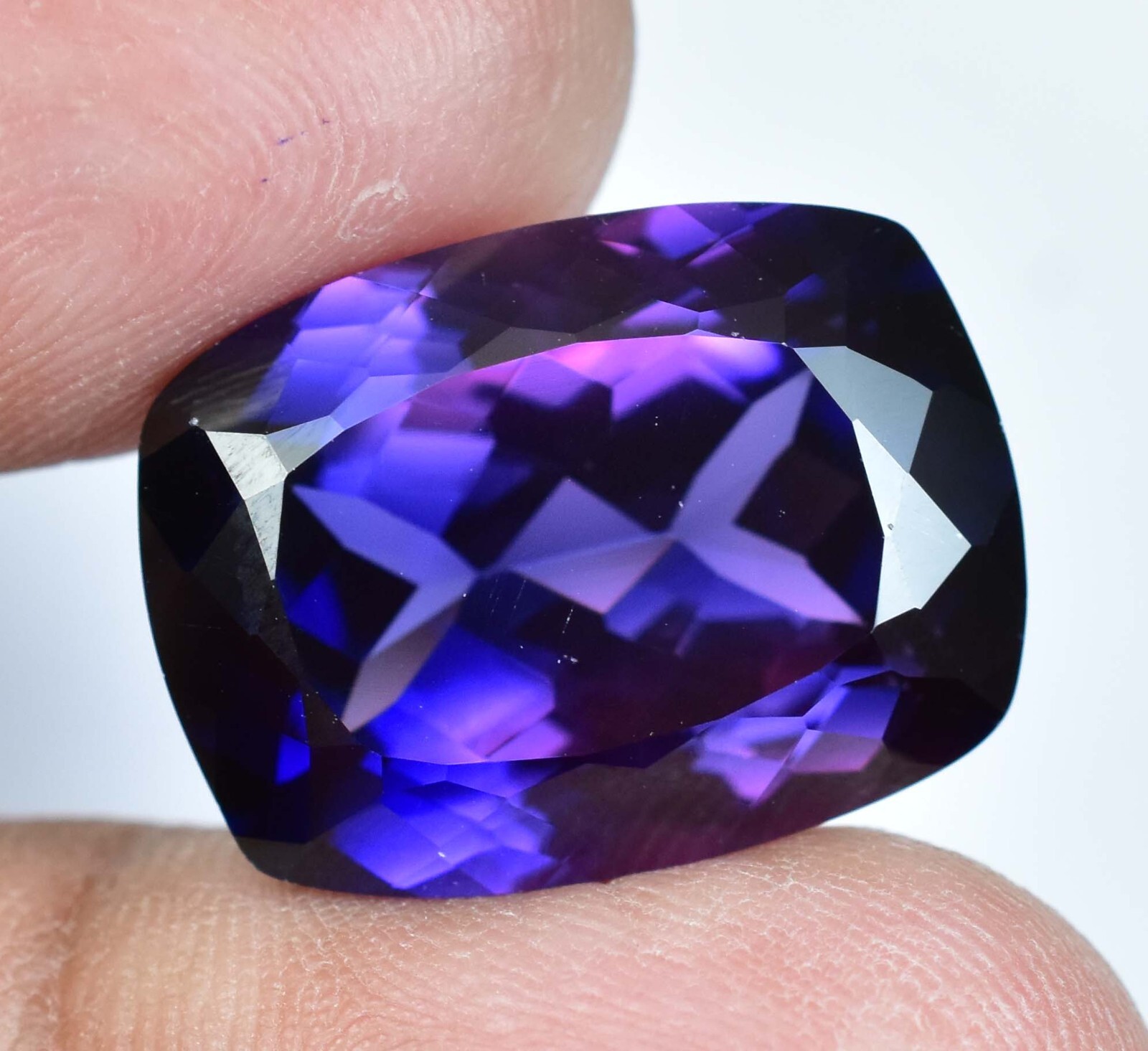 Natural 27.10 Ct Boysenberry Sapphire AGL Certified Stunning Loose Gemstone