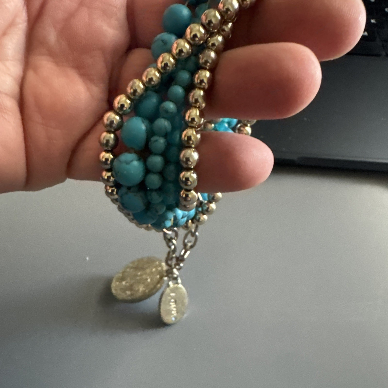Multi-Bracelet Maribel Blue Aqua Color