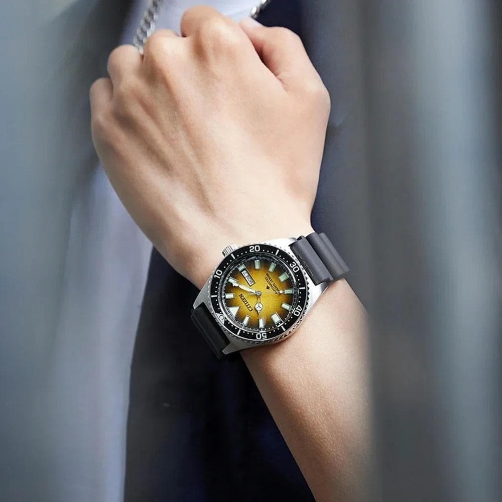 Brand New CITIZEN NY0120 01X Yellow Gradient Dial Automatic Watch