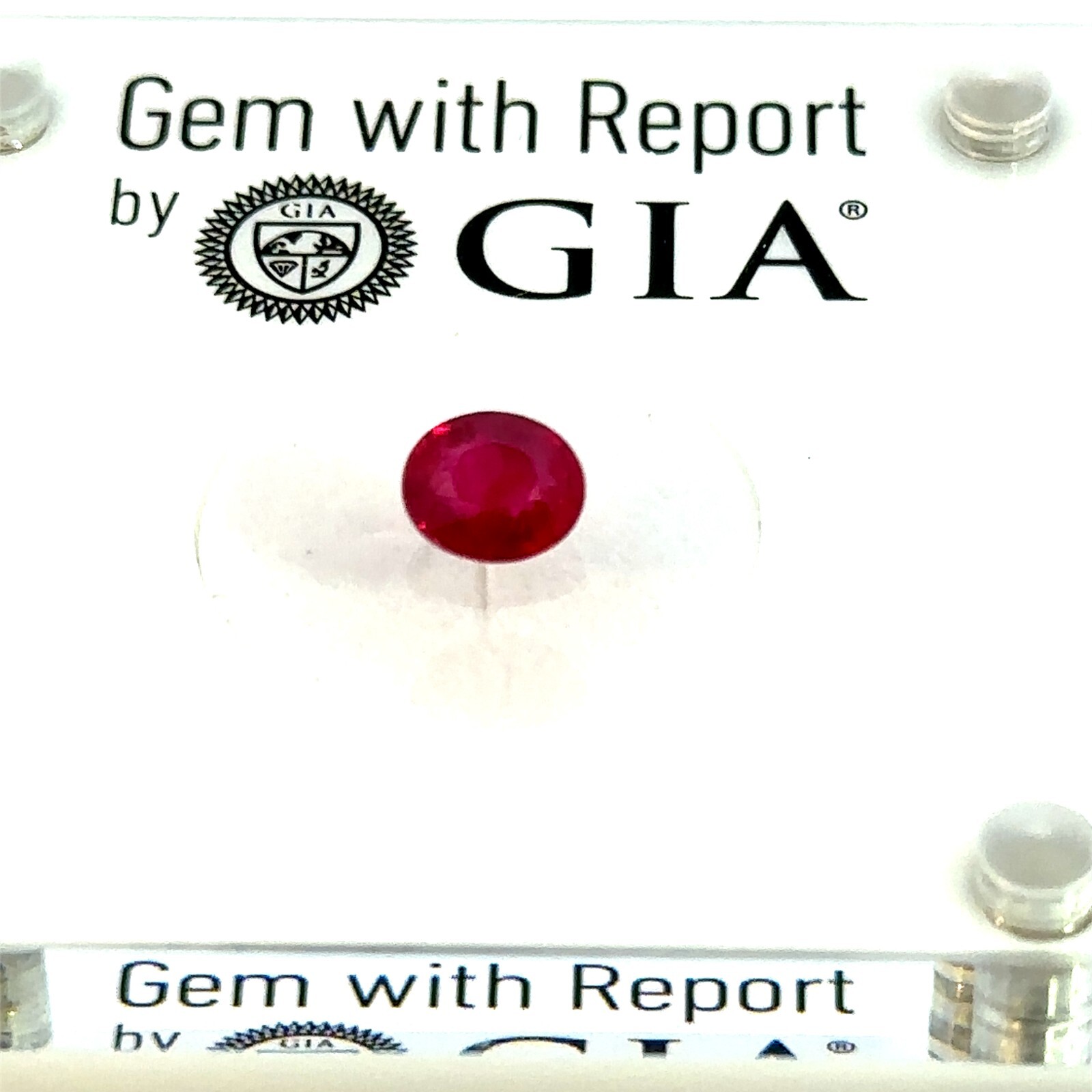 GIA Certified 1.03 Carats 6.31 x 5.59mm Oval Burmese Ruby Loose Gemstone – G012