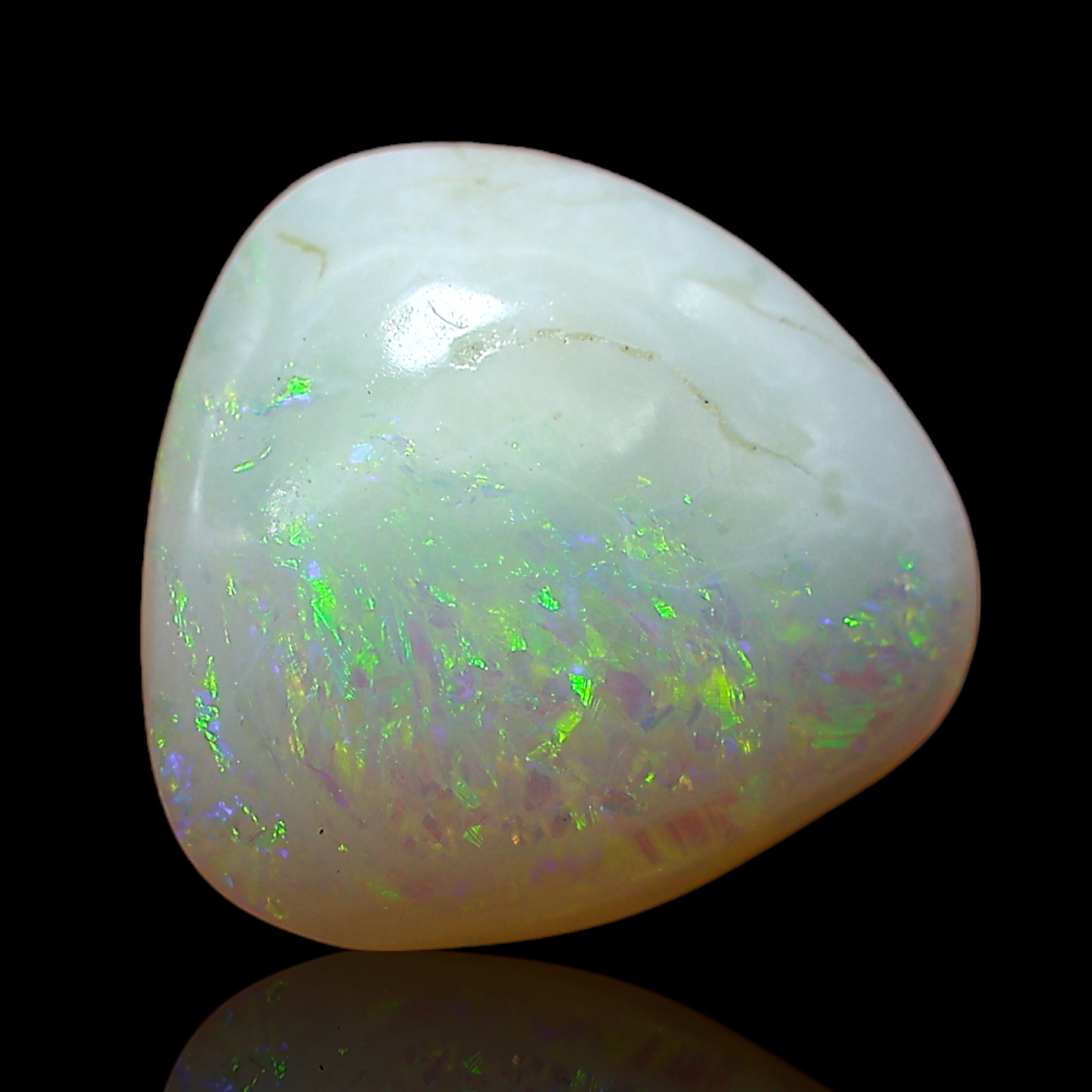 Natural Fire Opal Cabochon Meditation Gemstone Australia 2.50 Cts 10x10x3 mm