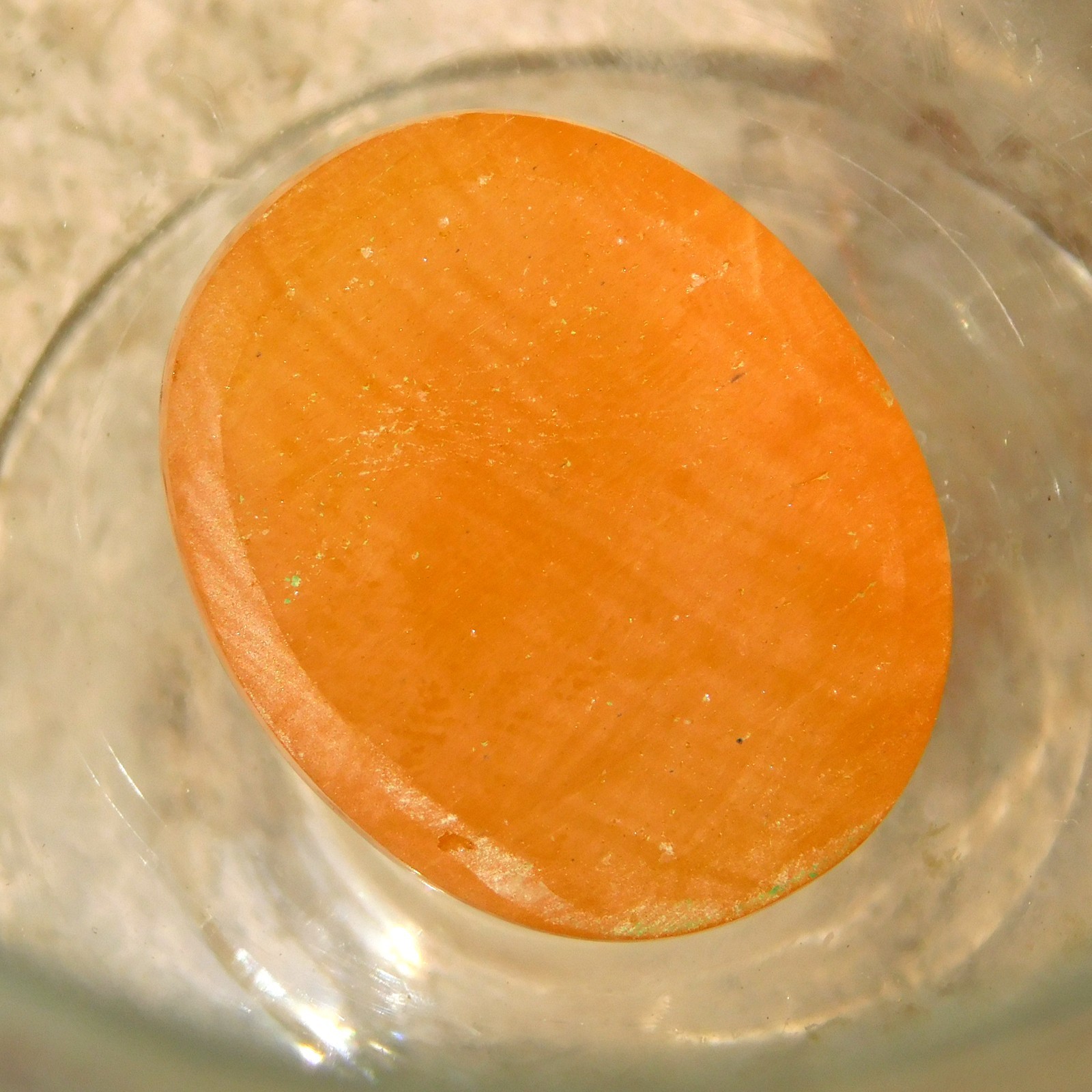 128.50 Cts Natural Orange Cats Eye Chrysoberyl Certified Sri Lankan Gemstone