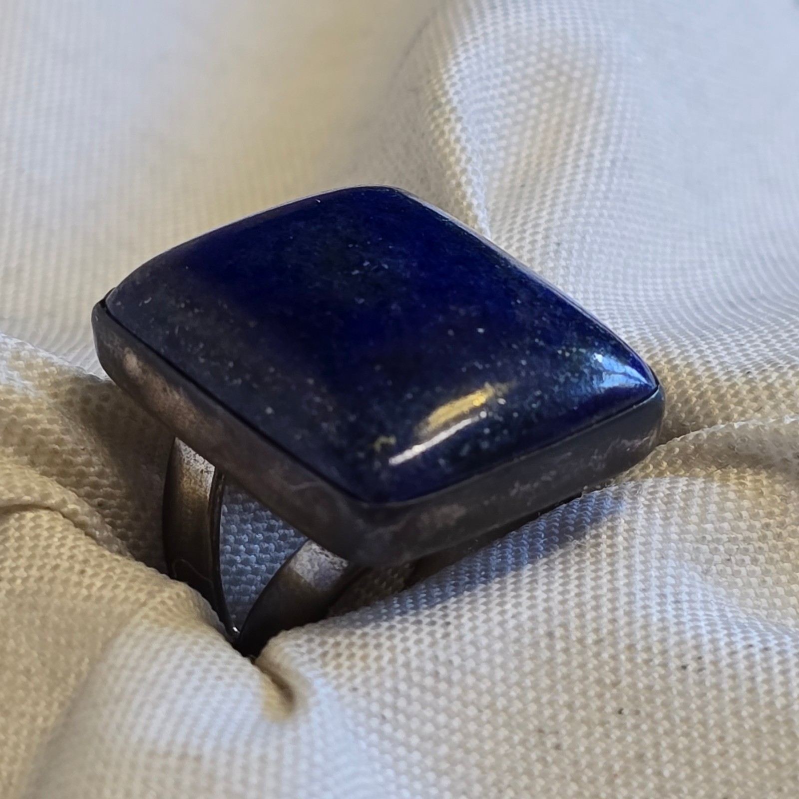 Sterling Silver Jay King Ring 15.7g Fine Jewelry Size 7.5 Lapis Color *READ*