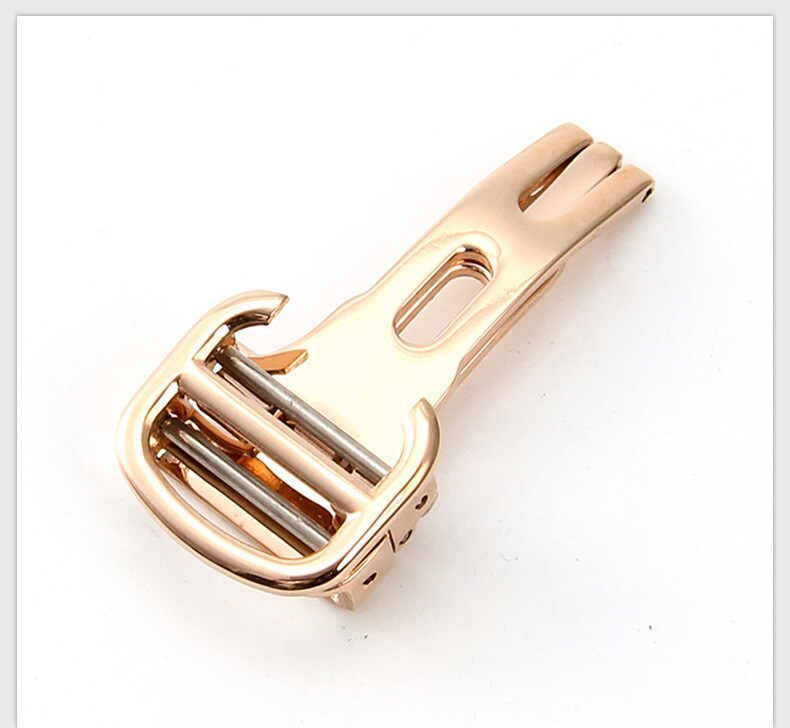 For Cartier stainless steel folding buckle metal butterfly clasp12 14 16 18 20mm