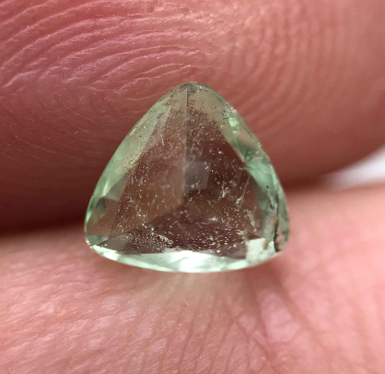 0.78 CT Herderite cut gemstone from Skardu Pakistan