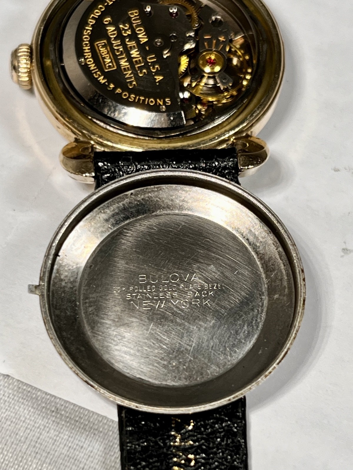 Vintage Bulova 23 Jewels Fancy Lugs Self Wind 1958 Wristwatch All Original Runs!