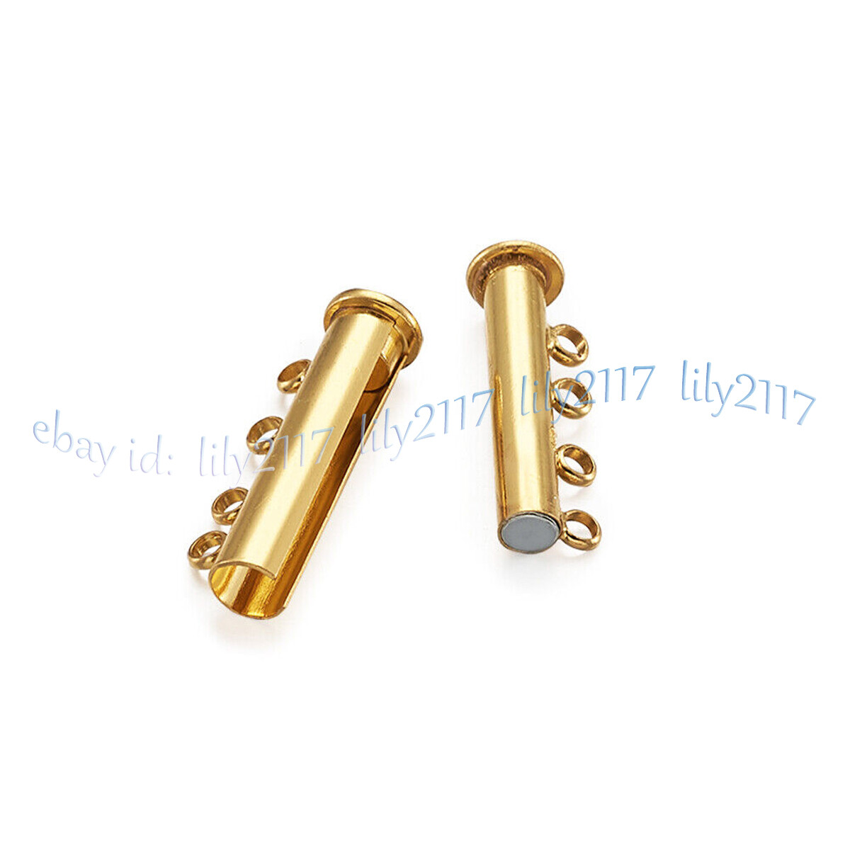Multi-layered Magnetic Slide Lock Tube Clasps Connector For Jewelry Making DIY