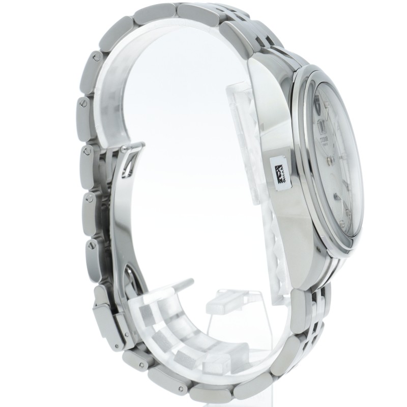 TUDOR Glamour Double Date Watch 42mm 11 Diamonds 57000 Stainless Steel mensW…