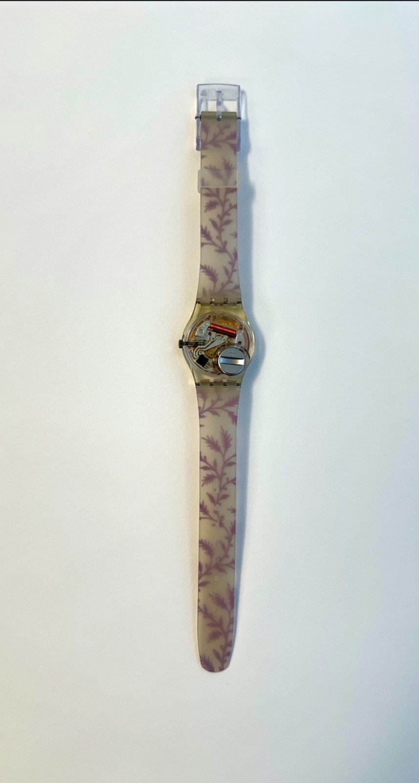 Vintage Swatch Watch in Dainty Floral Lavander