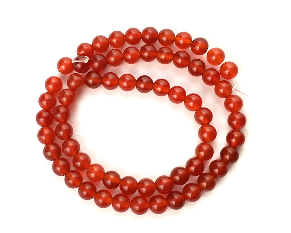 AA Carnelian Beads Natural Stone Beads For Jewelry Making 4mm 6mm 8mm 10mm 15”