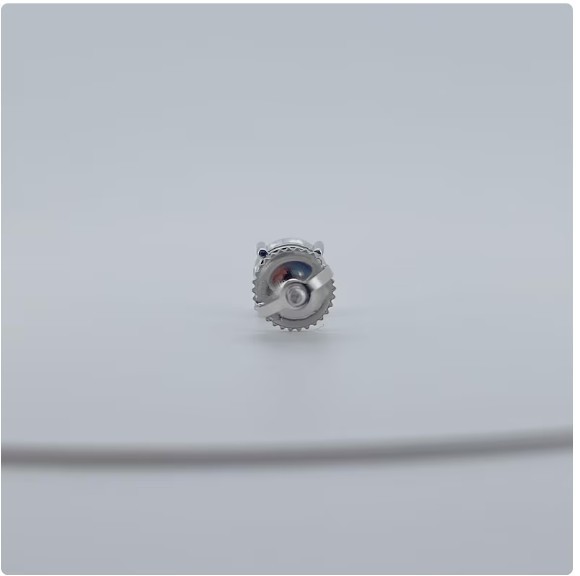 3mm-8mm Round Cut Lab Created Diamond Unisex Solitaire Stud Earring 925 Silver