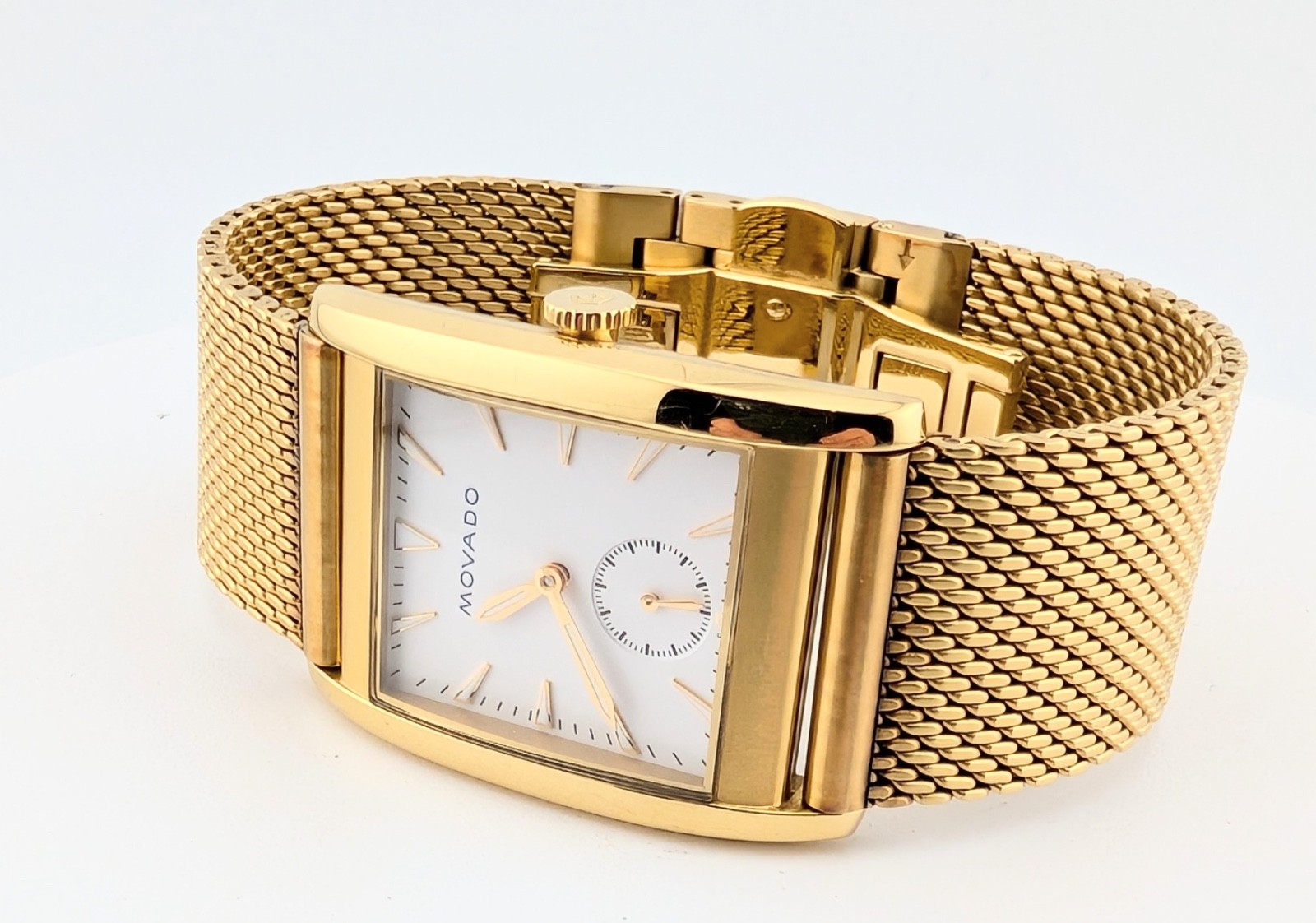 Movado Mens Heritage “Curviplan” GP PVD Swiss Quartz #03.1.34.6334:DISPLAY MODEL