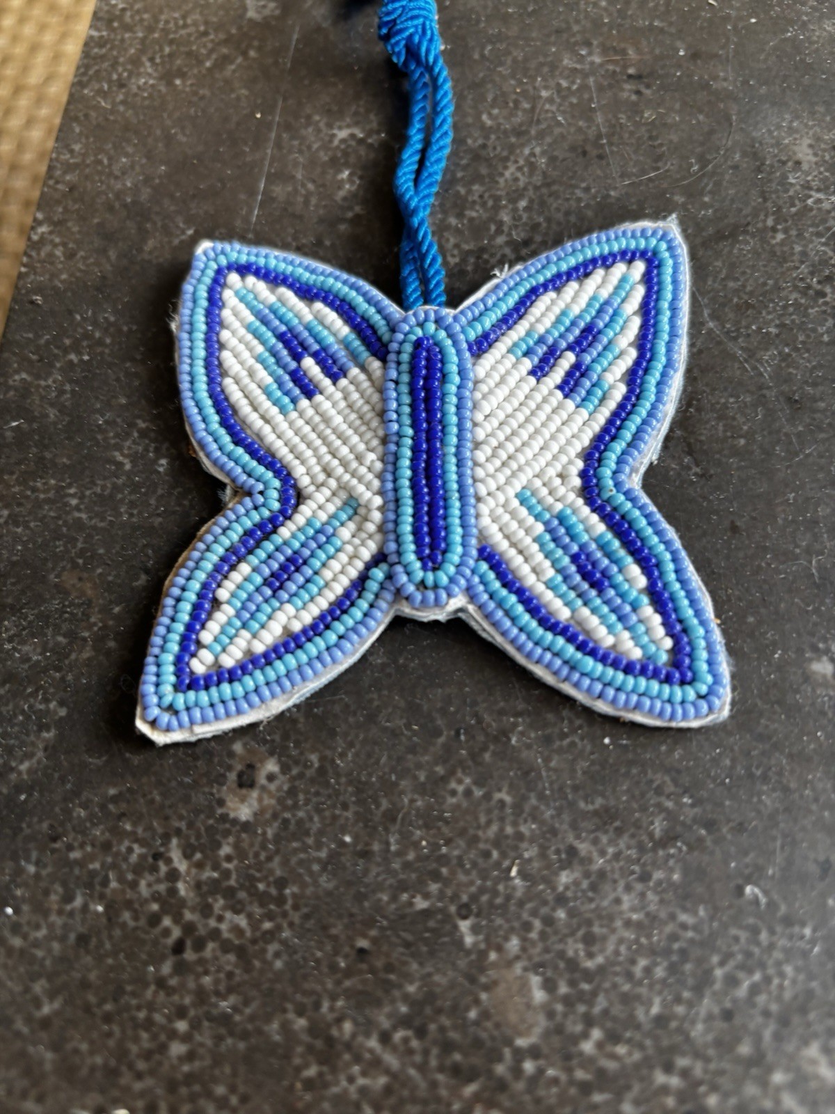 Lot Of 4 Vintage Navajo Beaded Medallion Pendants Adornment
