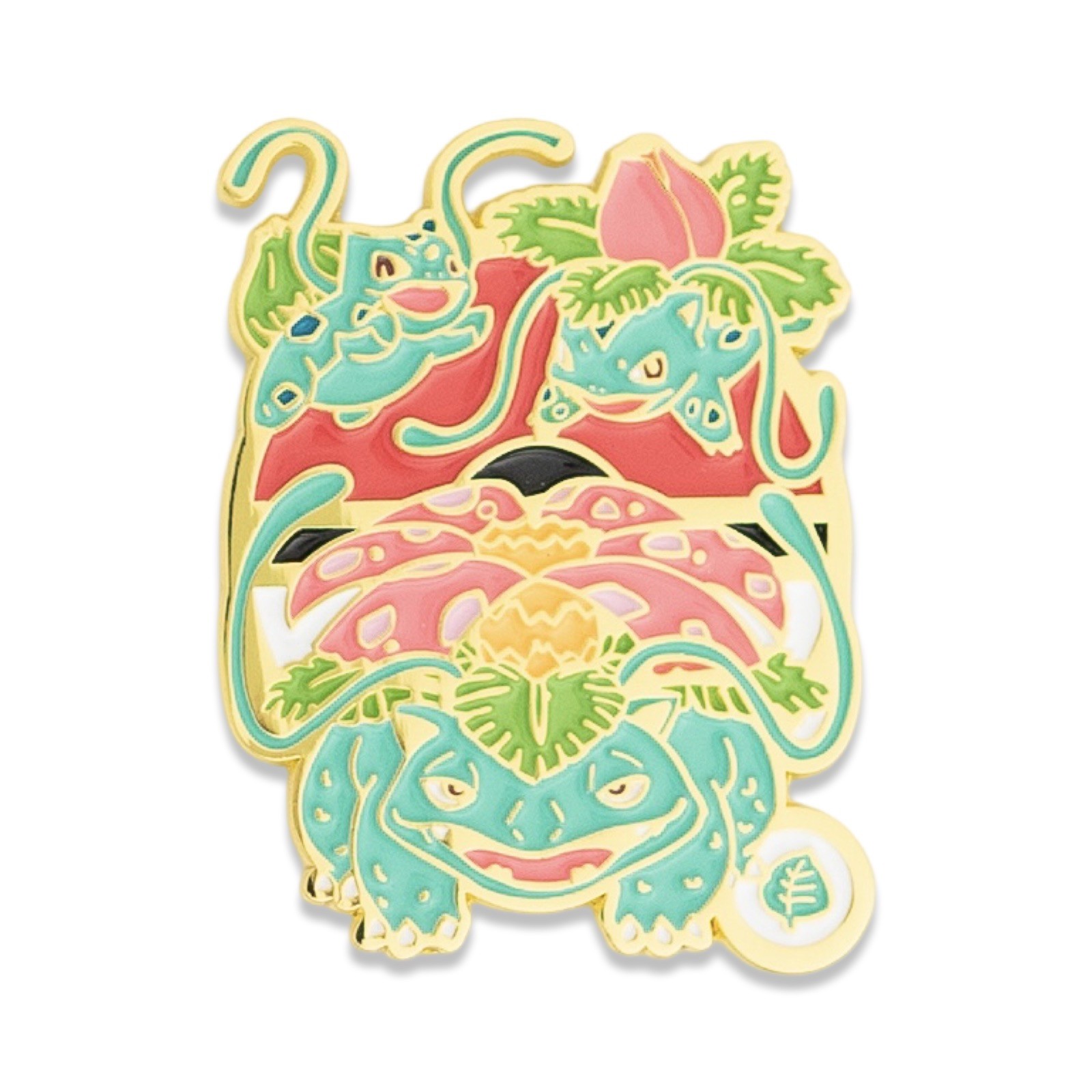bulbasaur Ivysaur Venusaur Evolution Pin TCG & Video Game Brooch Anime Movie