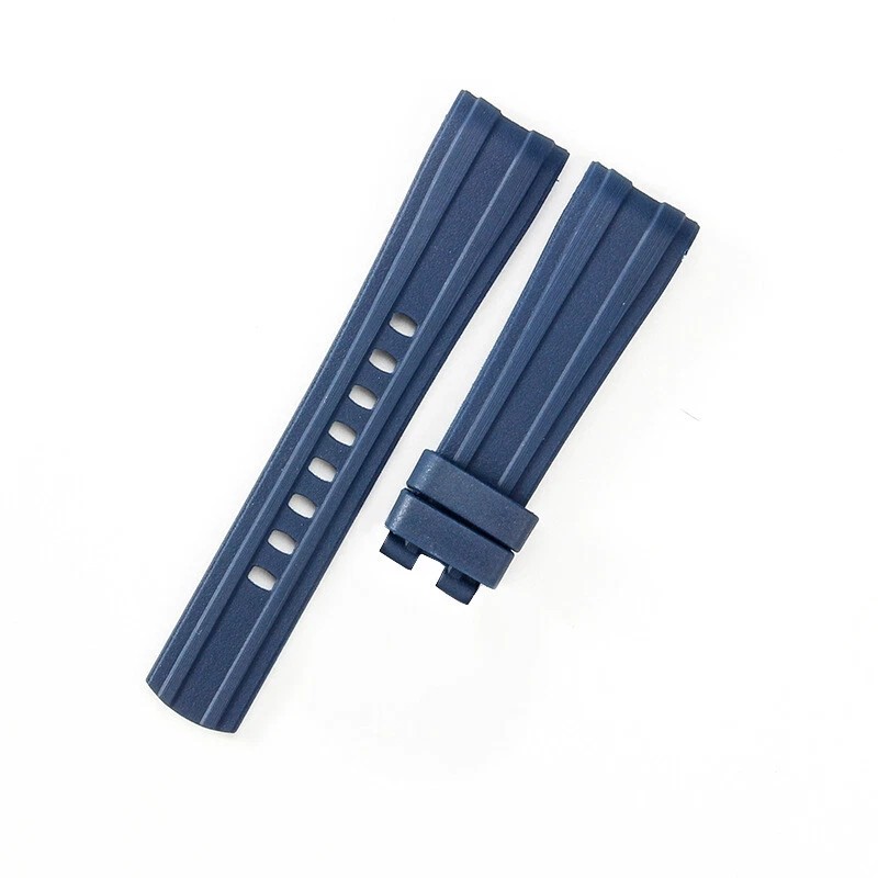 Premium Waterproof Rubber Silicone Watch Band Strap Curved End for O.mega 20mm