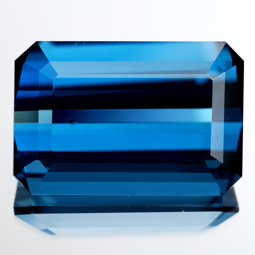 36.02 ct AAA Grade Flashing Octagon Cut (23 x 15 mm) Genuine London Blue Topaz