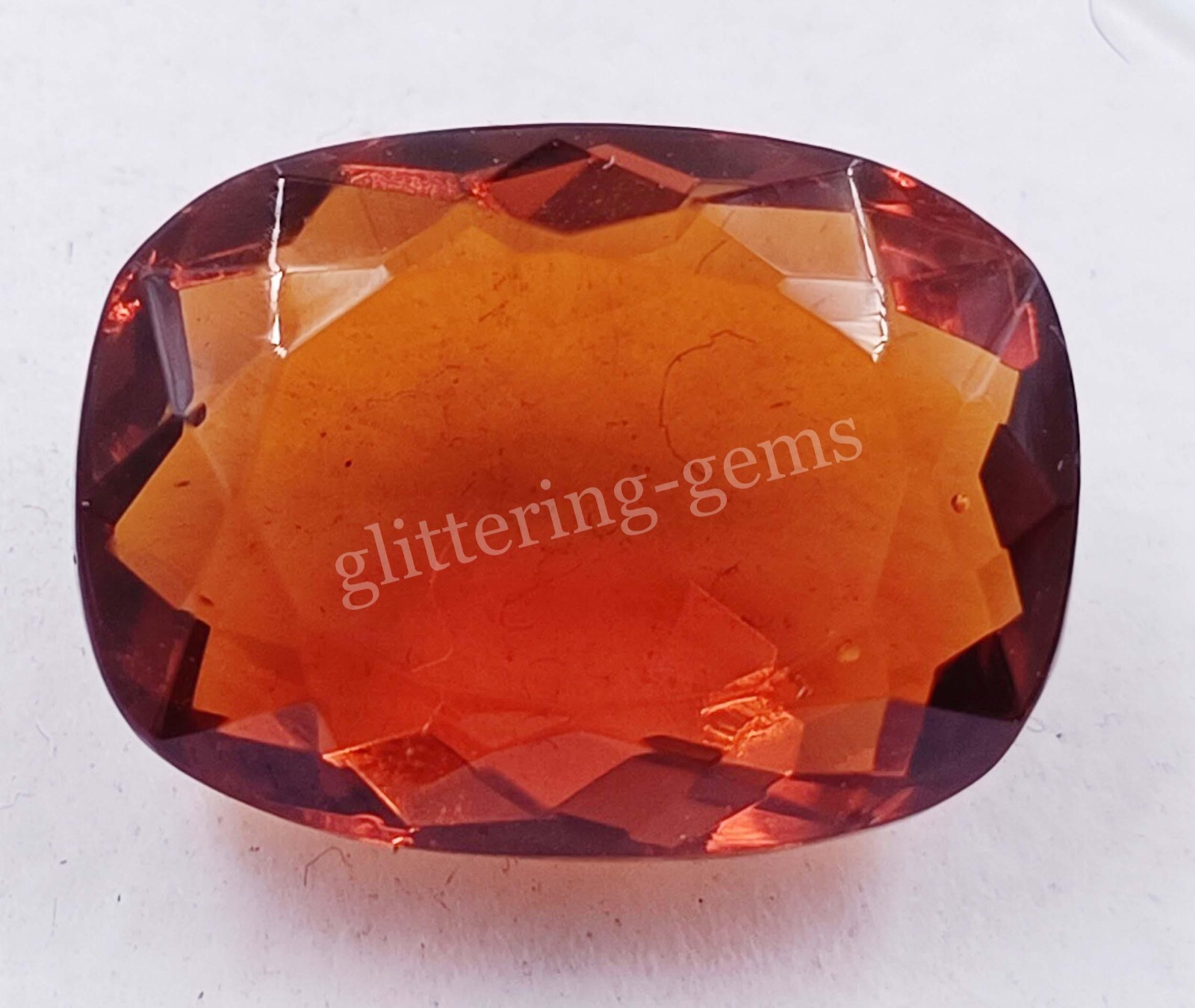 20.00 Ct Natural Padparadscha Sapphire Cushion Cut Certified Loose Gemstone M25