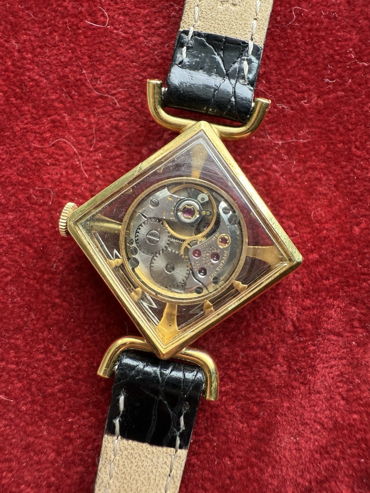 Vintage 1960s Juvenia Switzerland Cocktail 14k Gold Fill Mechanical Watch