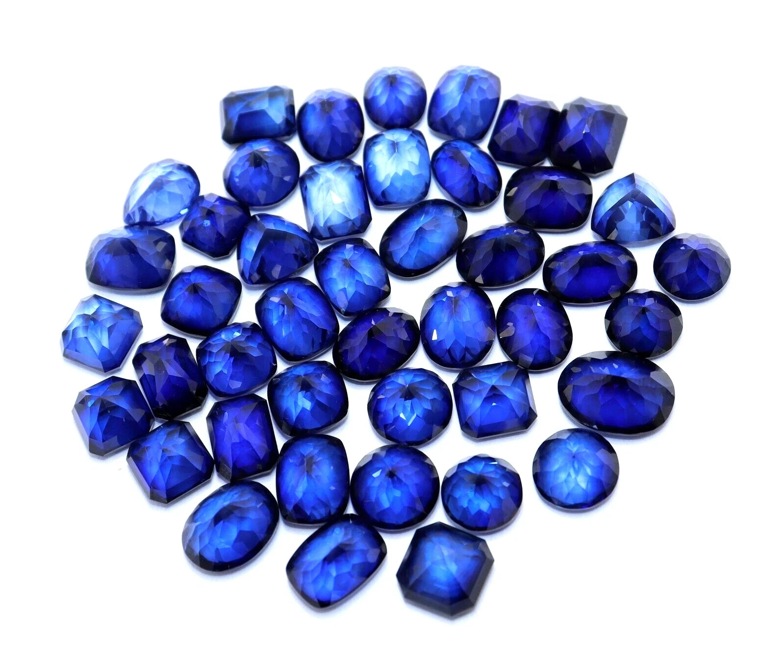 150 Ct Certified Natural Ceylon Blue Sapphire Mix Cut Loose Gemstone Lot