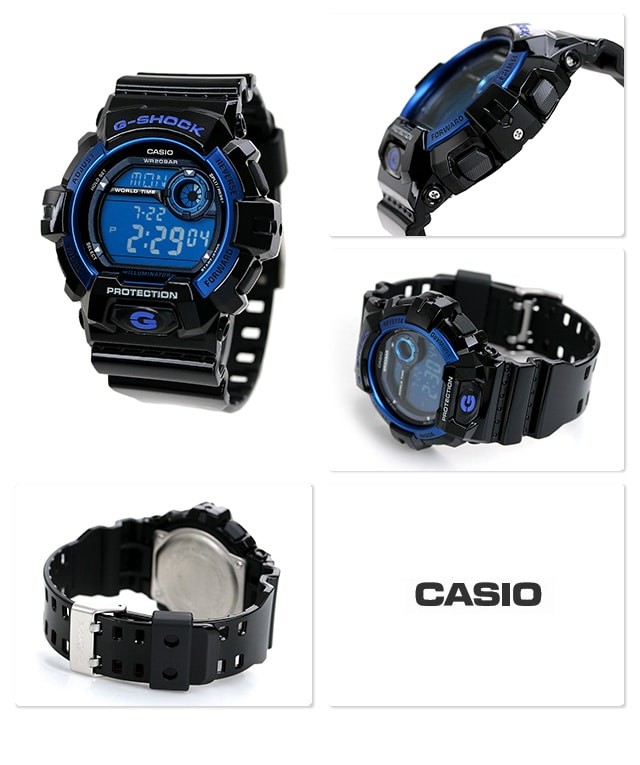 Casio G-SHOCK G-8900A-1 Men’s Digital Watch – Classic Series, Black/Blue