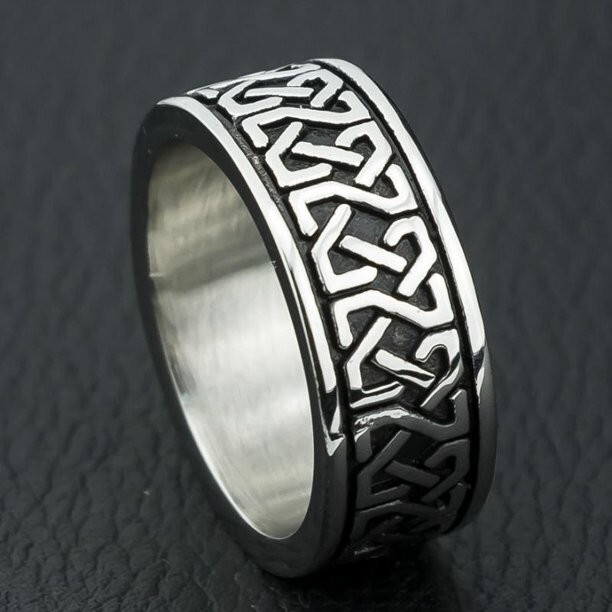 Classic Celtic Knot Authentic Vintage Band Xmas Gift Ring Silver Plated Ring