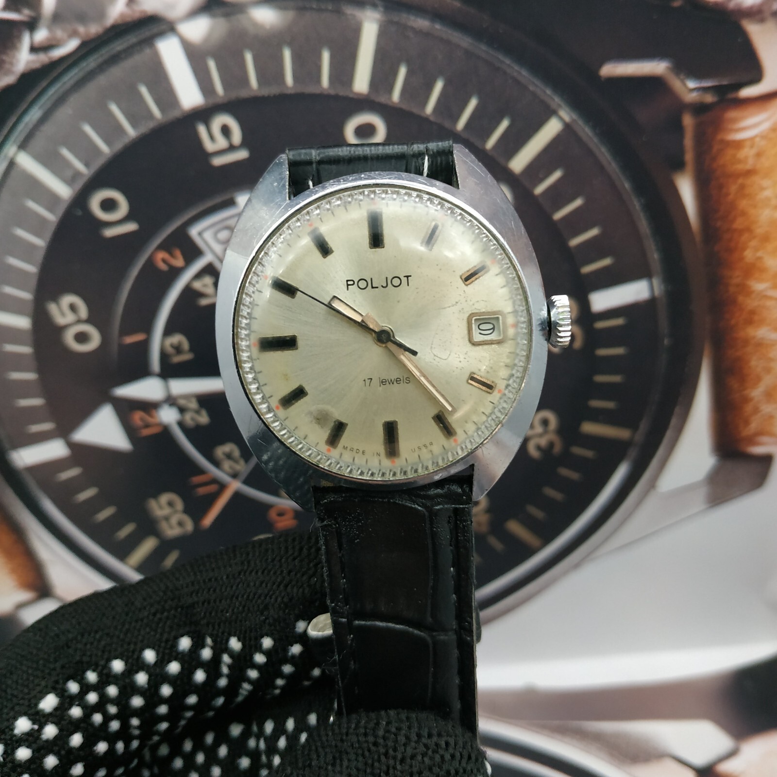 Dress Men’s Watch POLJOT Vintage USSR Mechanical SERVICED Retro Soviet Union ☭