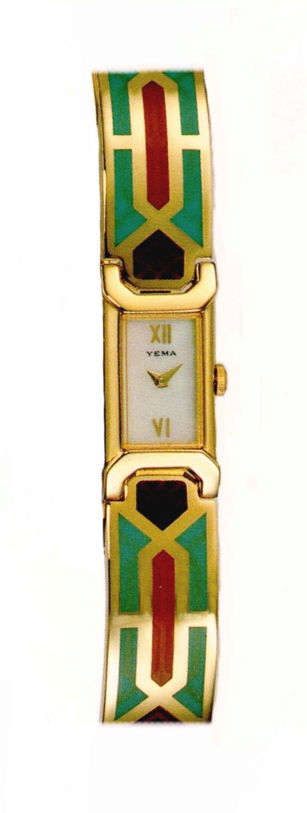 YEMA Paris YM 300 Women’s 3-3/4 Ligne Quartz Bangle Watch *New Vintage (Epoxy)