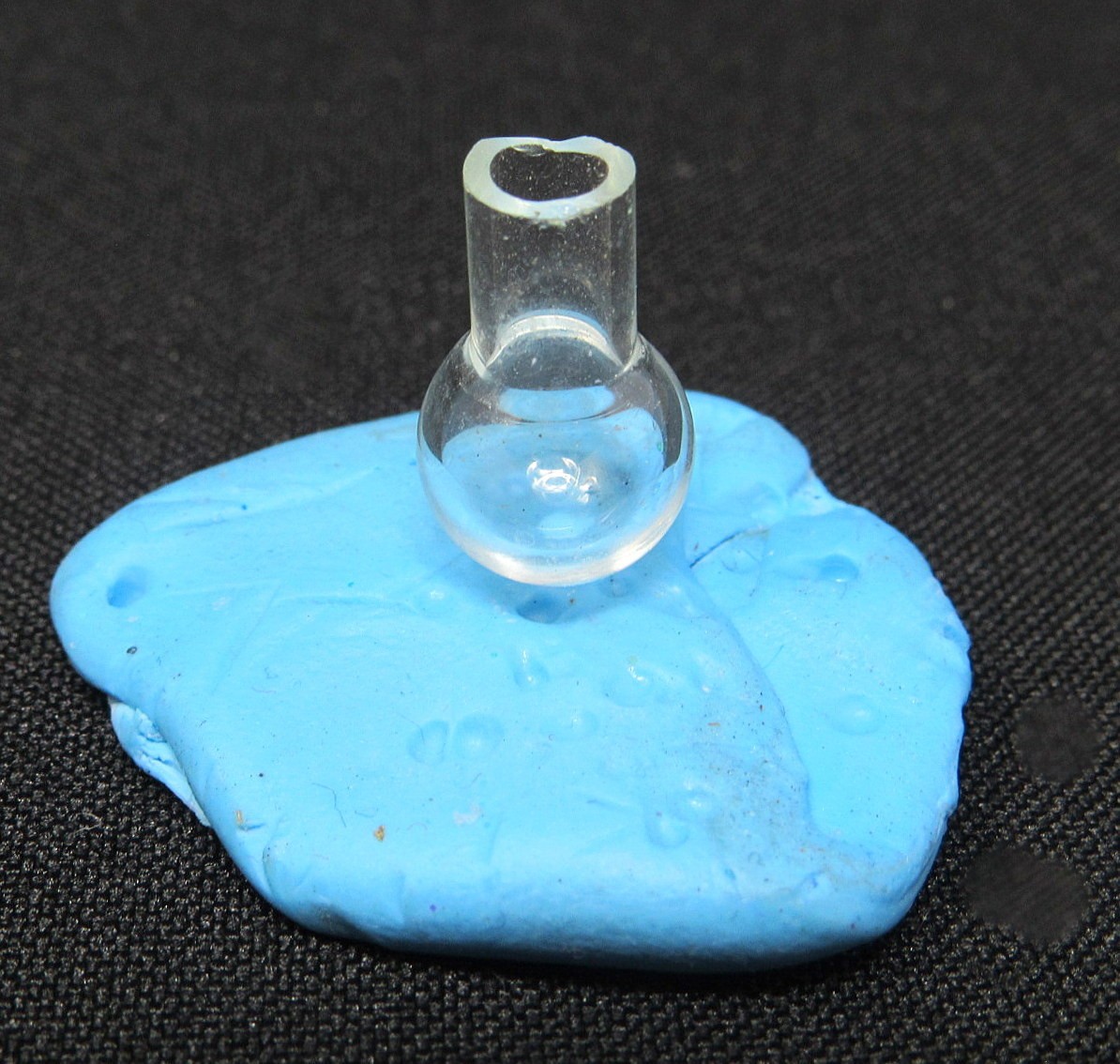 Bulb Ball Flask Clear Glass Vial 1in Bottle Charm Cremation Ashes Pendant Rice