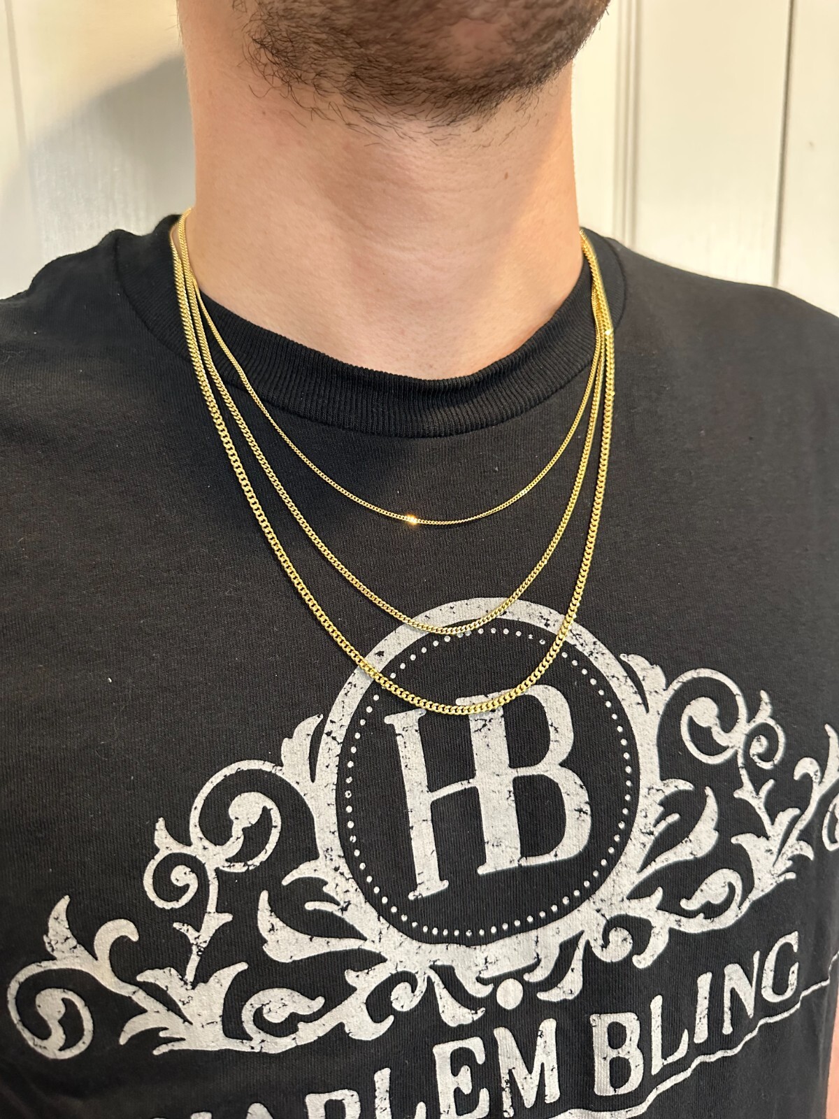 Men’s Ladies Solid 14k Yellow Gold Micro 1.5-3mm Miami Cuban Link Chain Necklace