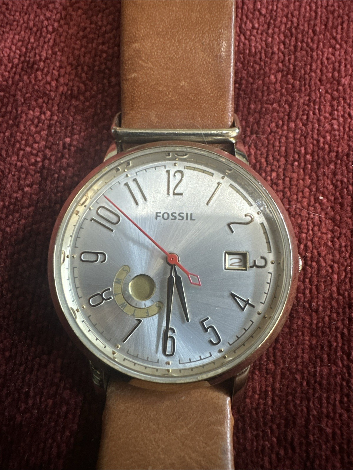 Fossil ES3750 Analog Watch Brown Leather