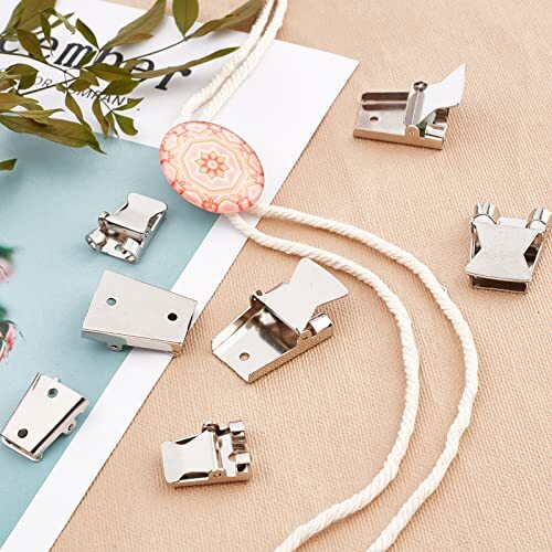 8Pcs 2 Sizes Iron Bolo Tie Slider Clasp Bolo Tie Tips Bolo Tie Buckle Accesso…