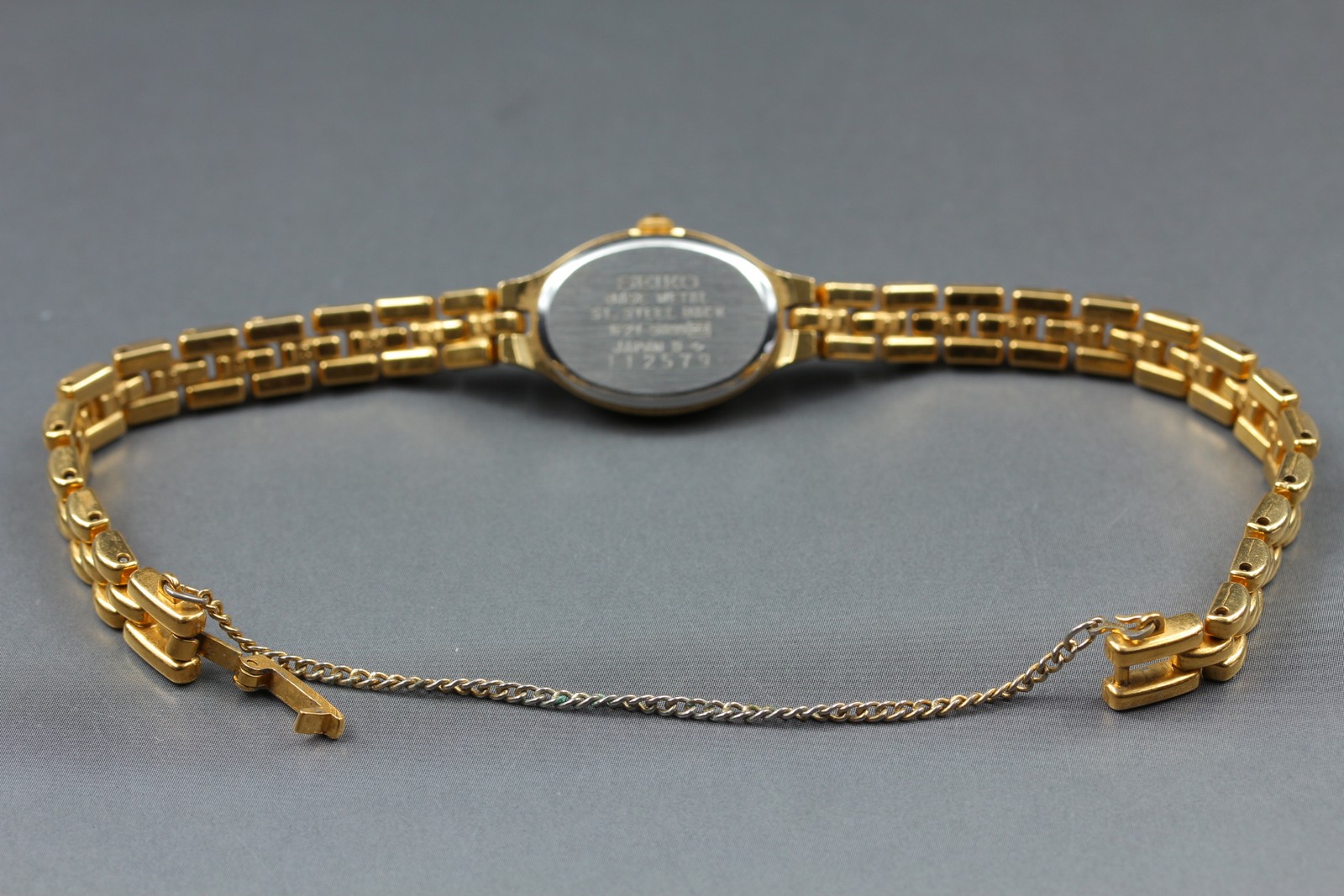 [Exc+5] SEIKO Tisse 1F21-5A00 Gold Dial Oval bracelet Quartz Woman’s Watch
