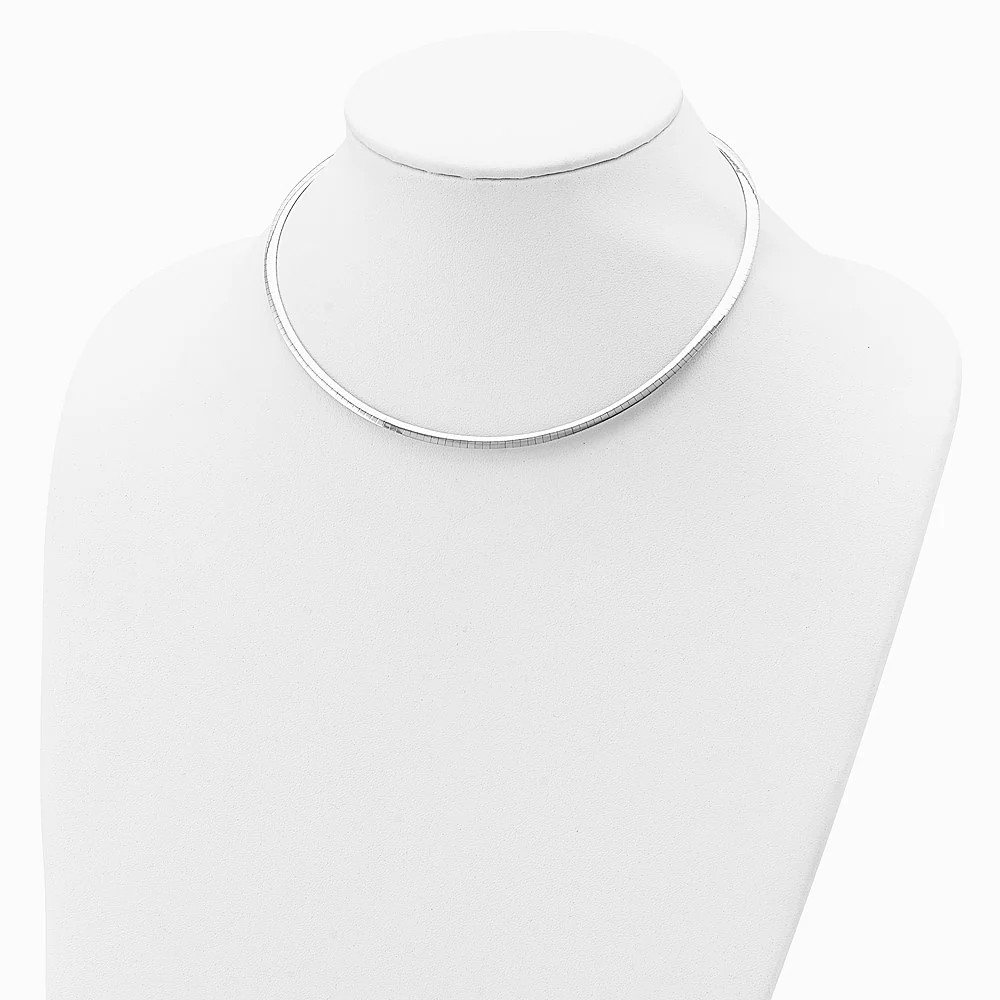 Sterling Silver Gold-Pltd 3mm Reversible W/ 2in Ext Cubetto Chain Necklace