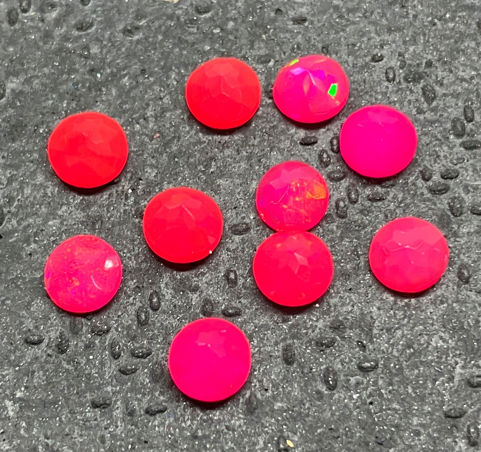 AAA Natural Ethiopian Pink Fire Opal Round Cut Loose Gemstone For All Jewelry