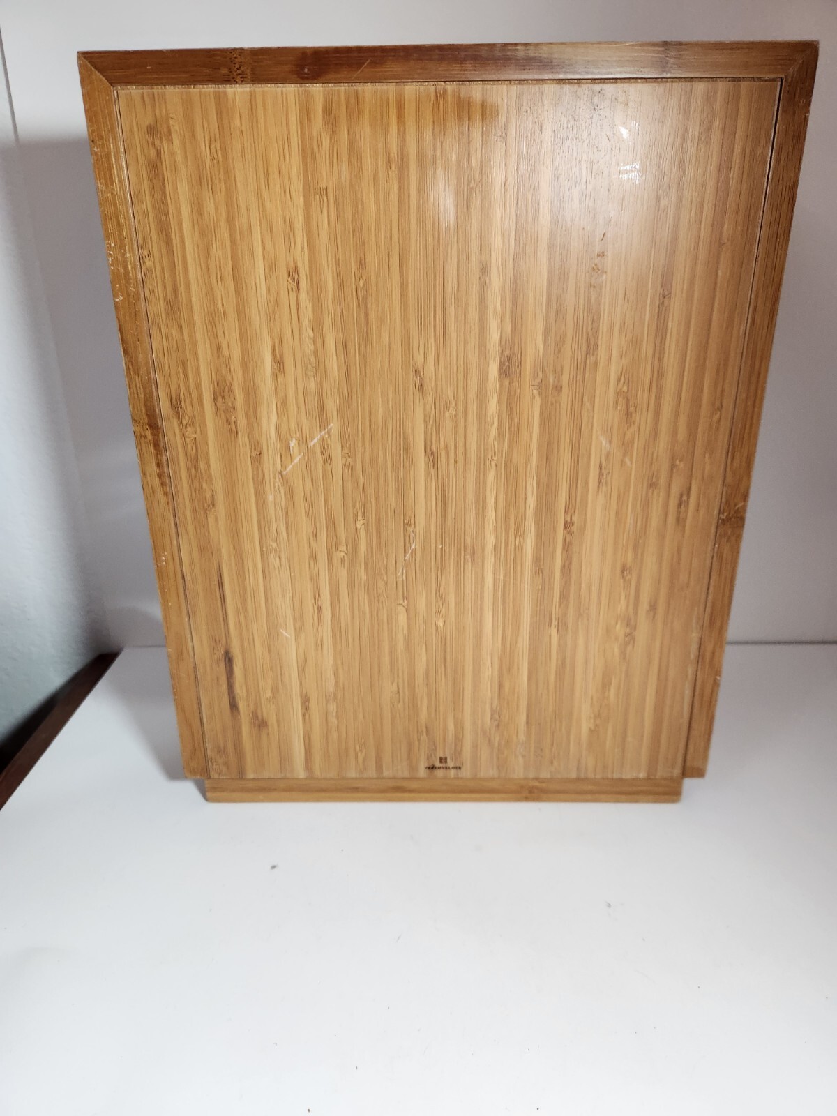14″ Red Envelope Jewelry Armoire Cabinet Dresser Storage Light Wood Bamboo