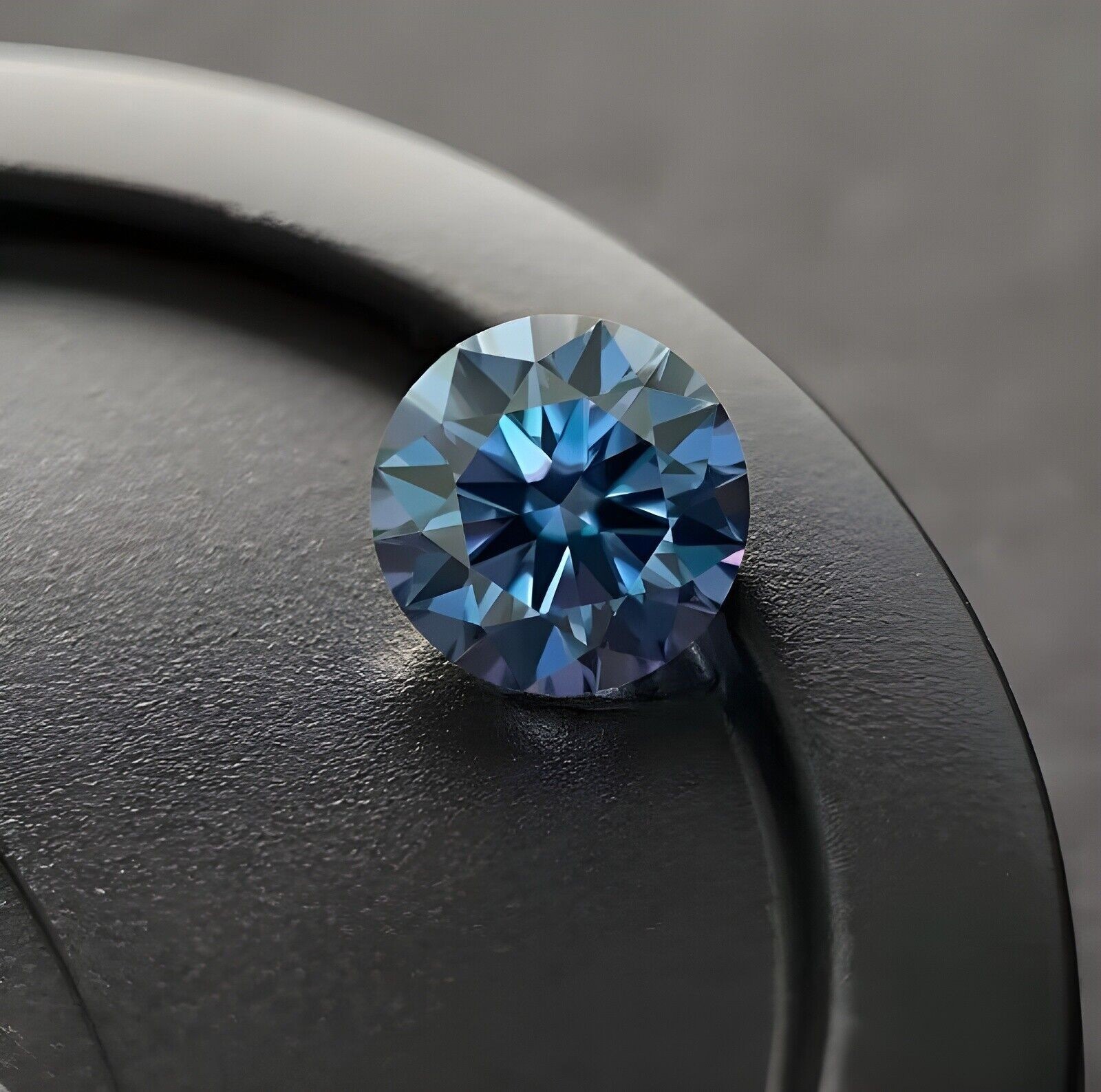 Natural Royal Blue Diamond 5 CT Round Cut 11.50 mm VVS1 D Grade Certified C57