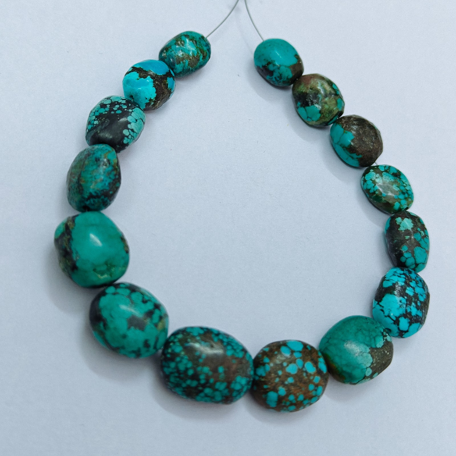 Turquoise Oval Shape Beads Gemstone Genuine Natural Tibet Turquoise Loose Beads