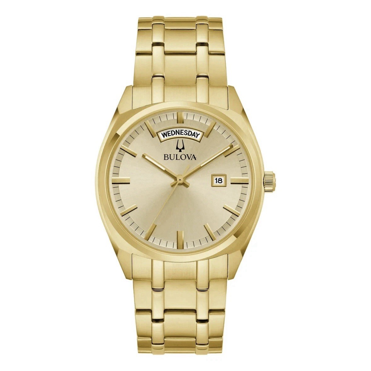 Bulova Surveyor 97C115 Gold Stainless Steel Mens Classic Presidential 40mm Watch