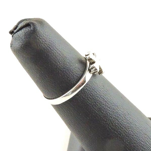 Size 4 Adjustable Sterling Silver Cross Toe – Midi Ring