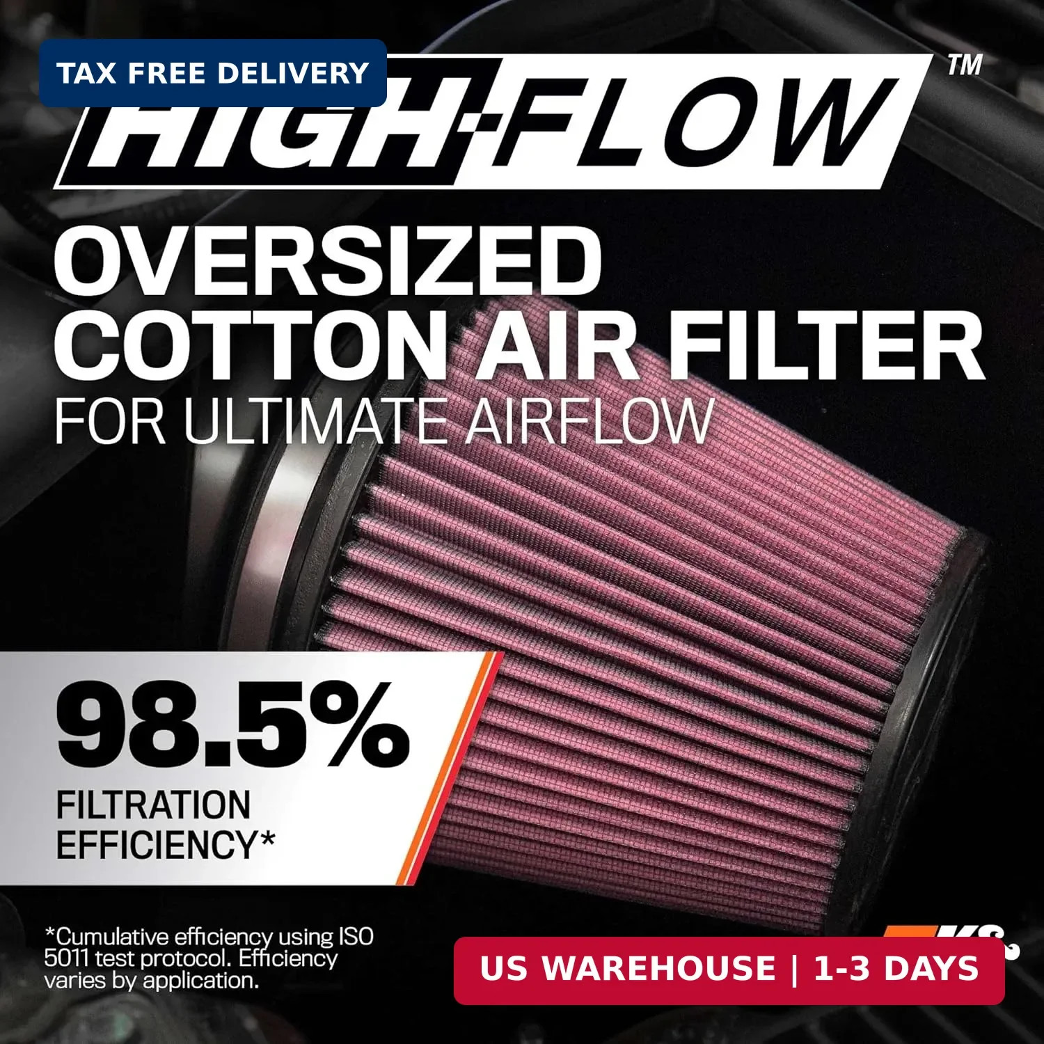 K&N Cold Air Intake System for 2019-2026 RAM 1500 Increase Power 77-1578KP