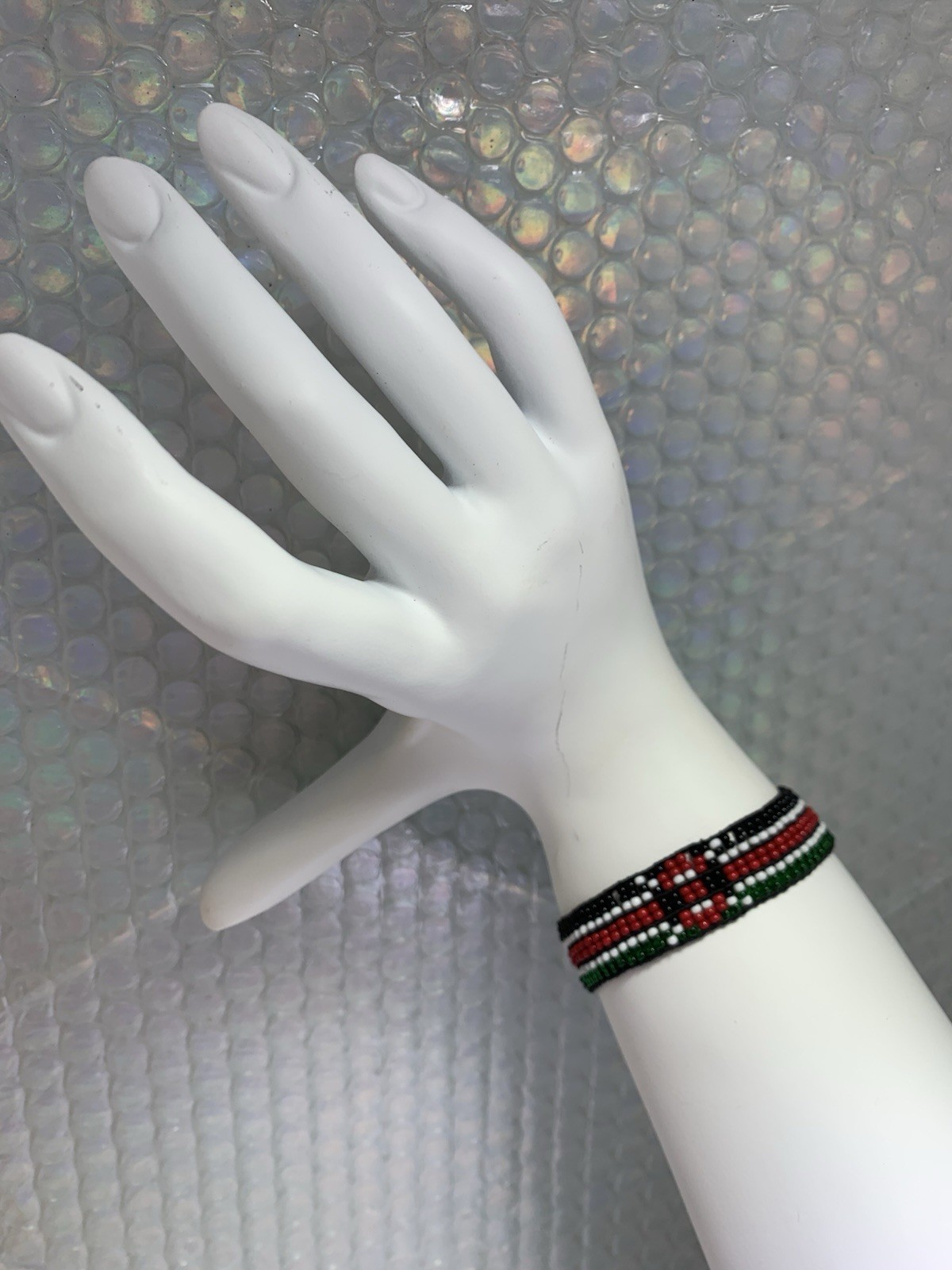 Made In Kenya Maasai Warrior Shield Bracelet Trash Litter Cleanup Support Gift