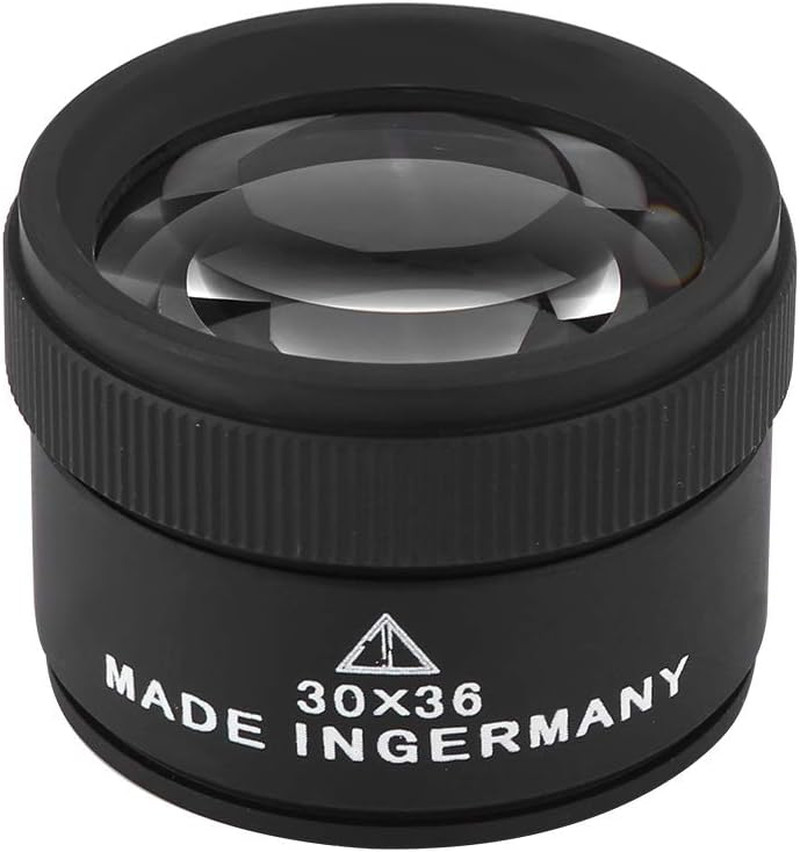 30X Jewelry Magnifier, Professional Optical Magnifier Glasses 30X Magnifying Len
