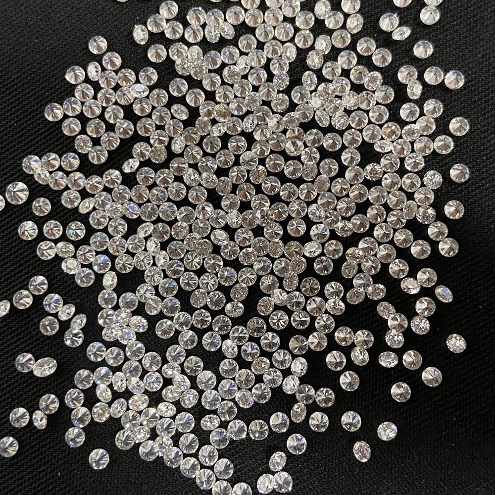 Loose Lab Created CVD Diamonds 100pcs 1.8mm IF VVS Round Cut Stones