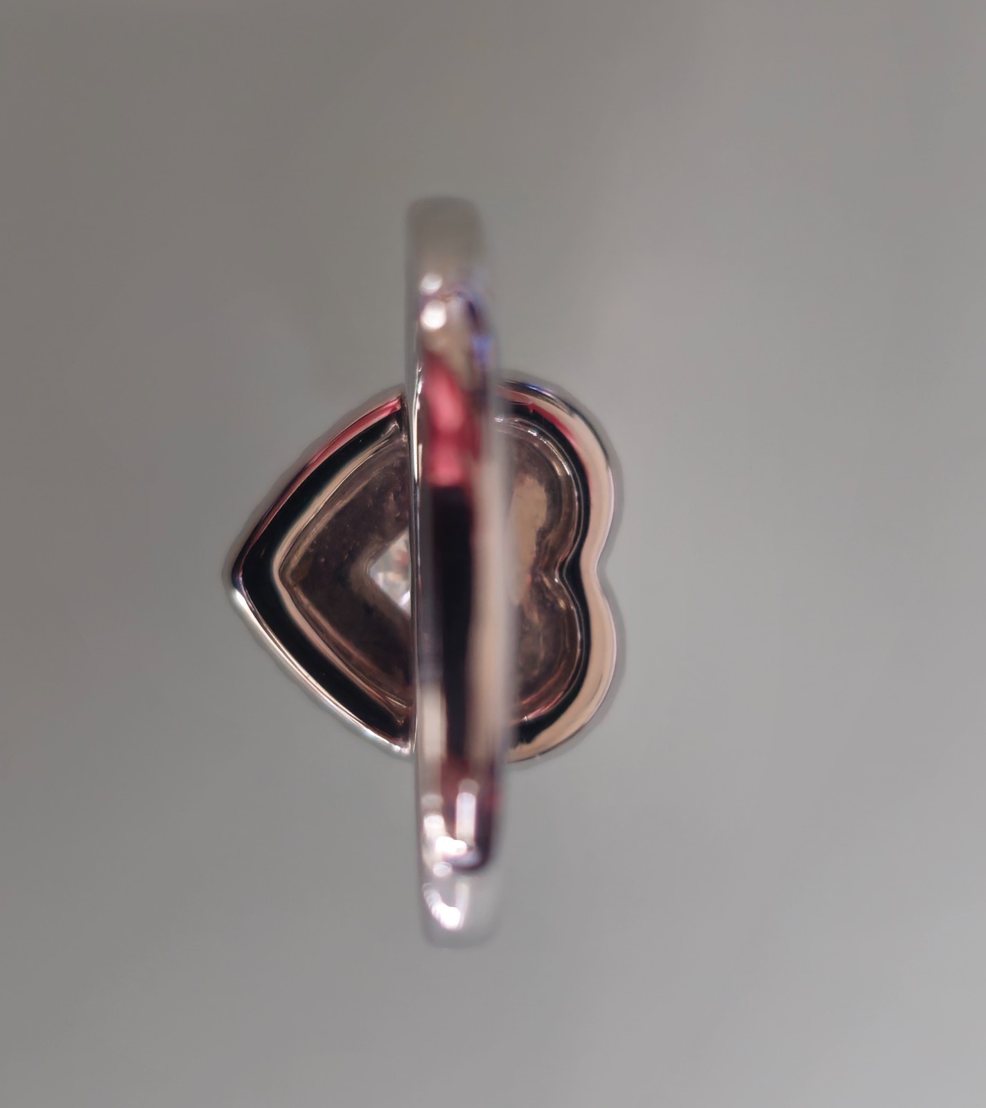 Blue Nile Platinum 1.58ct GIA Lab-Grown Heart Diamond Sapphire Halo Ring 7.5