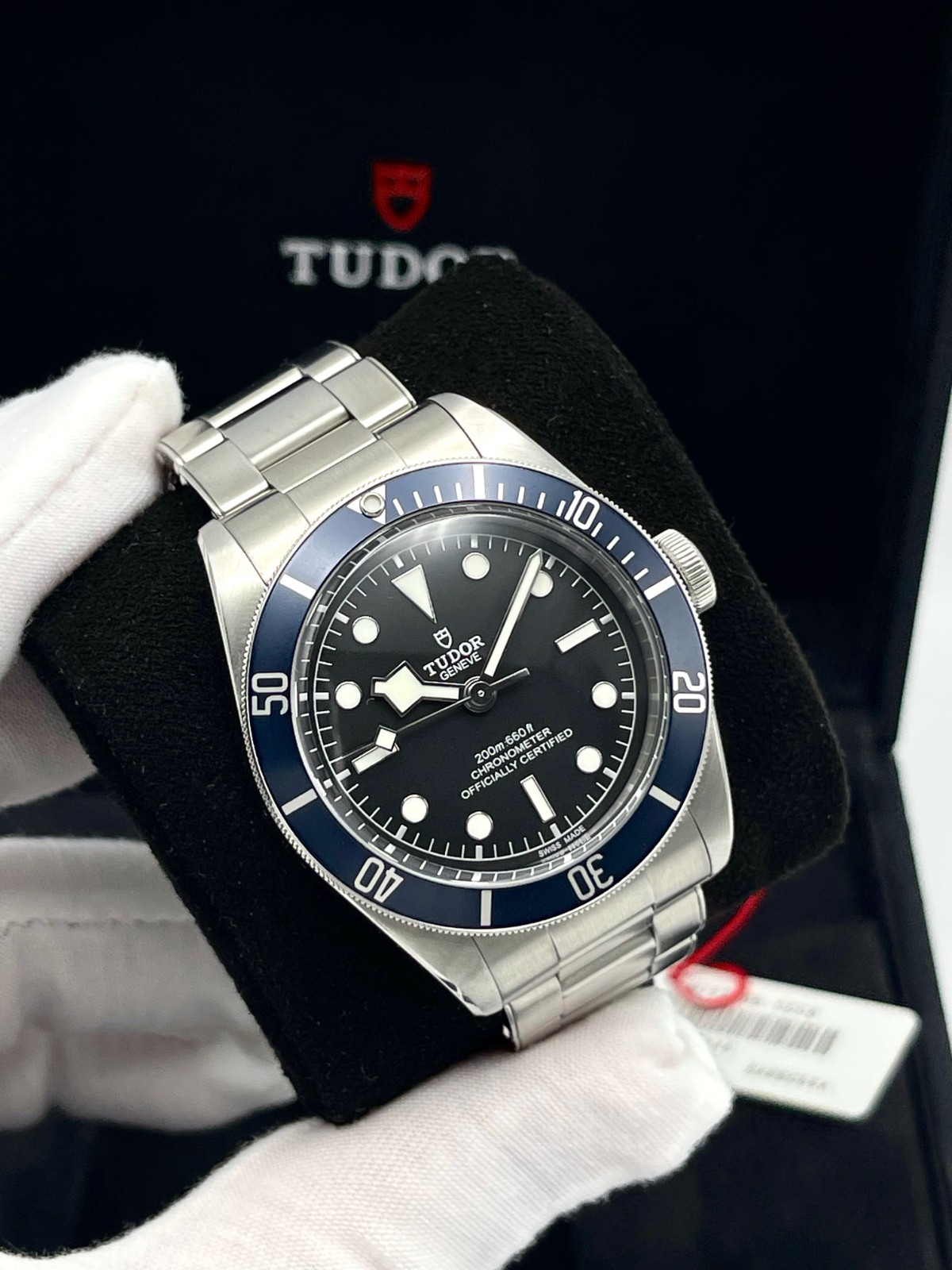 Tudor Heritage Black Bay 41mm 79230B Automatic Black Dial Blue Bezel Papers