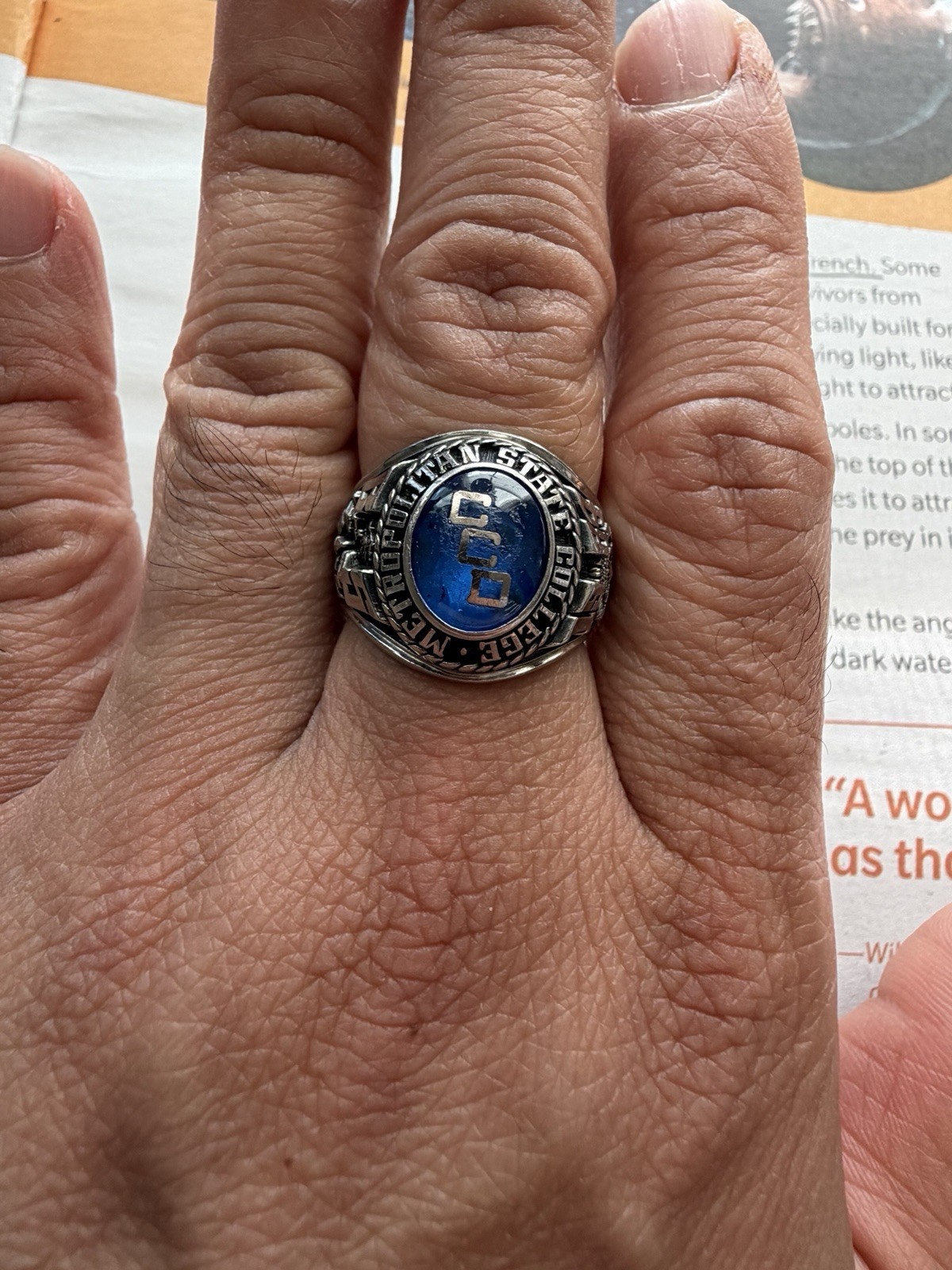 Metropolitan State College Class Ring