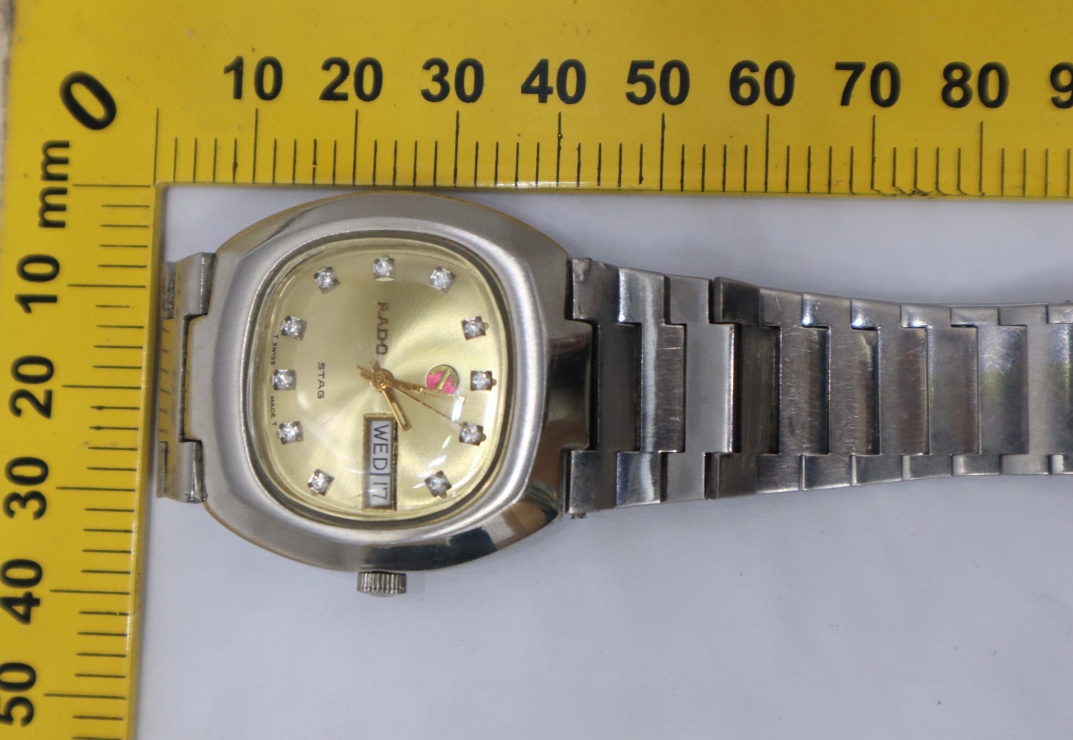 VTG Rado Stag Automatic Day-Date Men’s Watch 17 Jewels ETA 2879 Swiss Fully Work