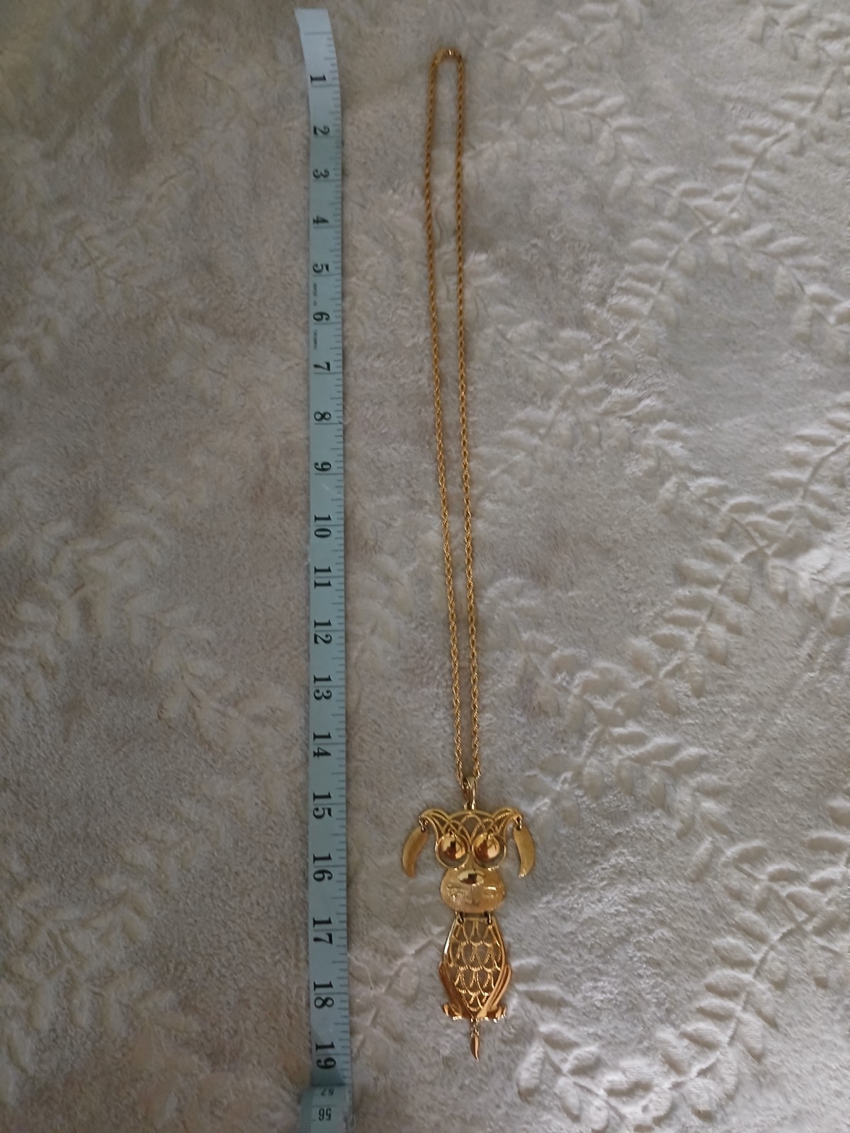 Vintage Sarah Coventry 1970’s Articulated “Hercules” Hound Dog Necklace