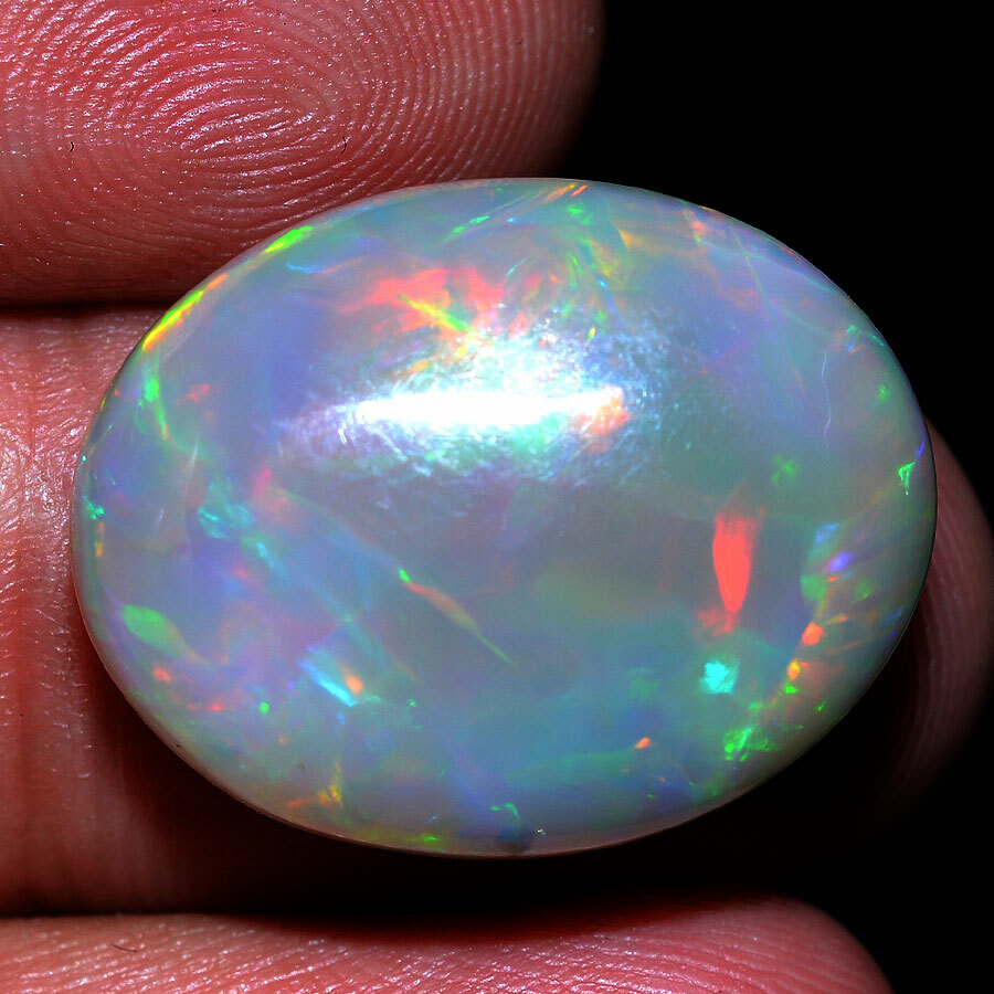 13.50 Cts AAA+ Huge Natural Ethiopian Opal GTL Certified Play of Colors Gemstone
